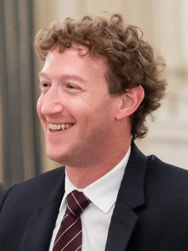 Mark Zuckerberg at a White House dinner, September 2025